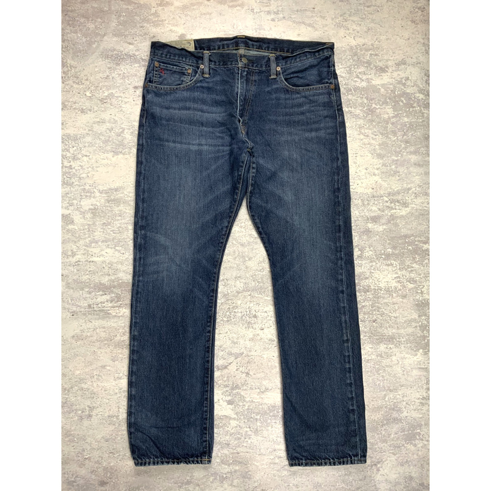 Polo Ralph Lauren Jeans Mens 36x32 Blue Morris Slim Straight Medium Wash Denim